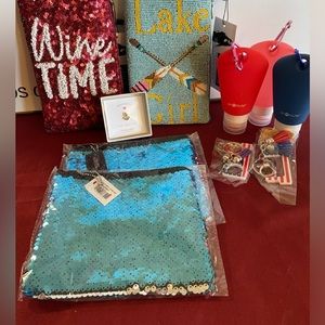 Summertime Bundle #1 - 2x Bamboo Trading Co. Bags, Mermaid Cosmetic Bags